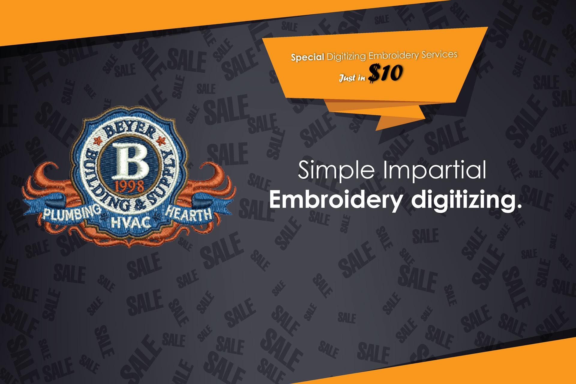 Digitizing services for embroidery  aqua digitizing