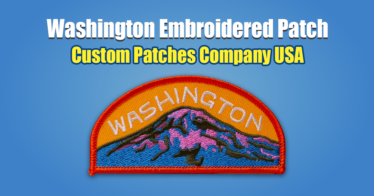 Washington Embroidered Patch Custom Patches Company USA
